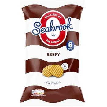 Joybuy UK Beefy Crinkle Cut Crisps (6×) – 160 g