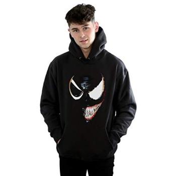 Men's Venom Split Face Hoodie – Black, Size 5XL