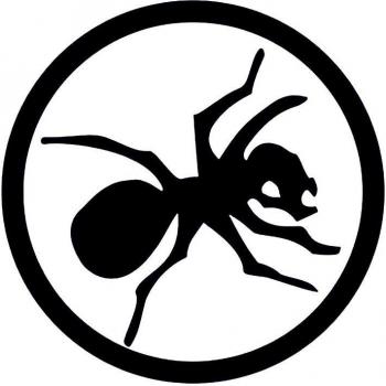 Arte de Pared Ant Logo para Baño