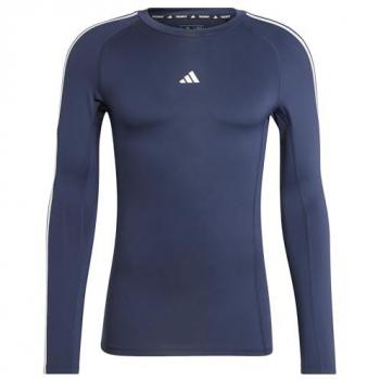 Adidas TF 3S LS Sport Shirt Herren – S – Blau
