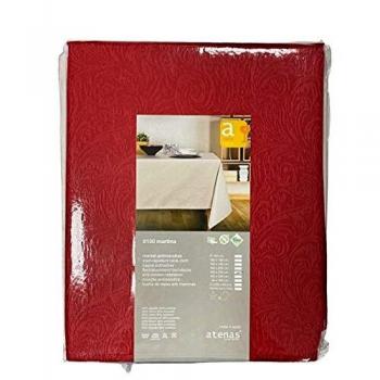 Taille 160 x 250 cm – Nappe rouge Martina Anti‑tache