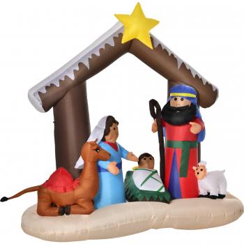 Decoración Inflable de Navidad 183 cm con Luces LED