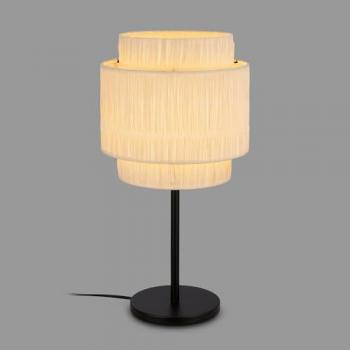 Lampada da tavolo Papper in rafia, colore naturale, 50 cm