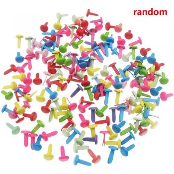 200pc 4.5mm Metal Brads for DIY Projects