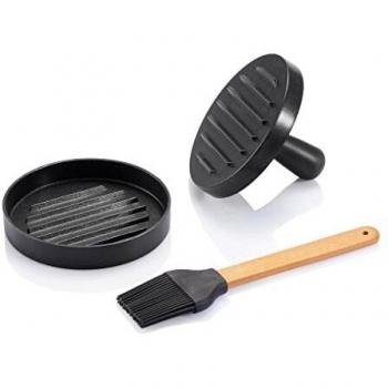 XD COLLECTION Burger Set mit Marinadenpinsel, grau