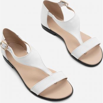 ISSA Plus 36 Leather Sandals in Black