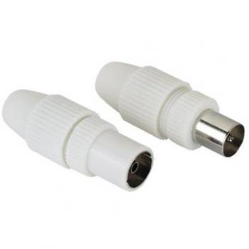 Antena Hama Conector Coaxial Plug-Macho / Jack-Femenino con Enganche