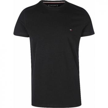 Tommy Hilfiger T-Shirt Core Stretch MW0MW27539 Schwarz Slim Fit M Herren