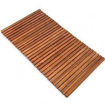 Tapis de Bain Anti-dérapants en Bois d'Acacia