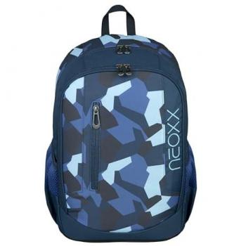 Neoxx Schulrucksack »Flow, Camo Nation«, teilweise aus recyceltem Material