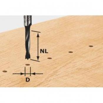 Fraise Festool HW D3/16 sans pointe de centrage