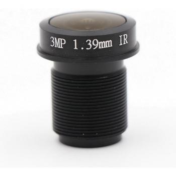 1.39mm 3MP Fisheye Lens 180° Wide-Angle for CCTV Security
