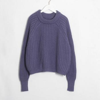 Suéter de Punto Sólido Chic