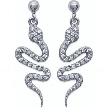 White Radiance Studs – Lily Silver K1425