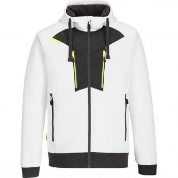 Portwest DX4 Men's White Long Sleeve Zipped Fleece Sweater
