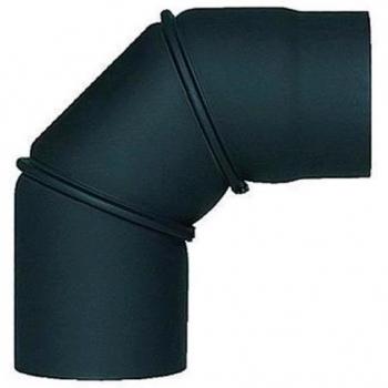 Tubo angolare nero 2mm 90 gradi 13cm