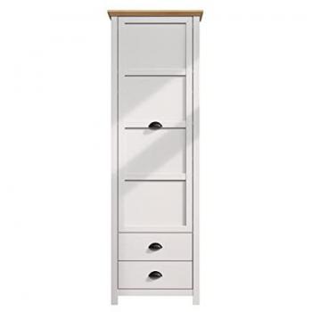 Ebuy24 Kleiderschrank Landside Kleiderschrank 1 Tür, 2 Schubladen, grau
