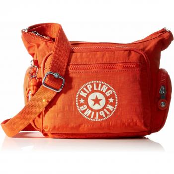 Kipling Gabbie S, Bandolera Mujer, Funky Orange Nc