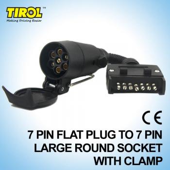 Adaptador de enchufe grande 7 pines TIROL T21616b