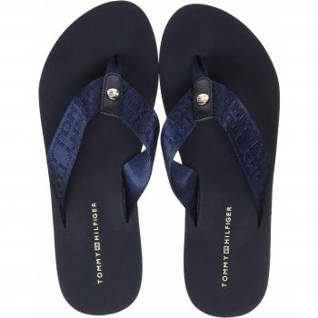 Tongs Plat Tommy Hilfiger Femme, Jacquard, Bleu (Midnight 403), 39 EU