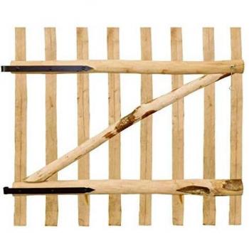 VidaXL 100x90 cm Wooden Fence Gate