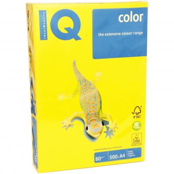 Farbiges Kopierpapier Mondi IQ Color, sonnengelb, A4, 80 g/m², 500 Blatt
