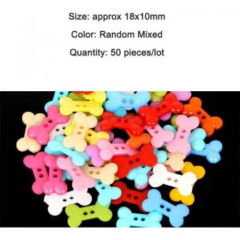50pcs 18x10mm Plastic Sewing Buttons