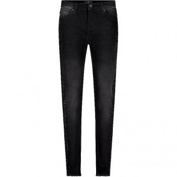 Monari Slim Fit Jeans Damen Schwarz Größe 46 807801
