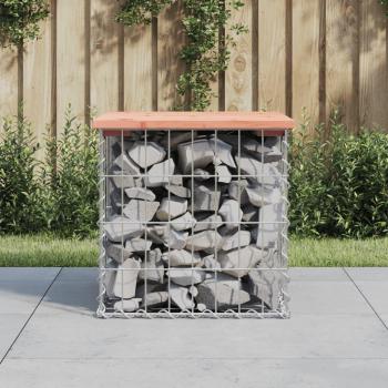 Banc de jardin en gabion 43x44x42 cm en bois de douglas