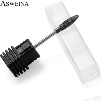 9-Piece Black Titanium Carbide Nail Drill Bits