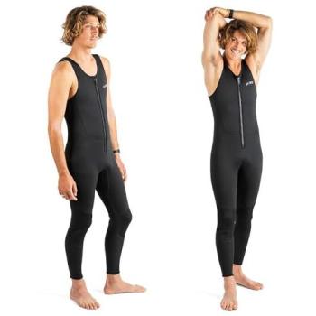 Men’s Osprey Action Long John Wetsuit – Black, S/Tall, 3‑Minute Build