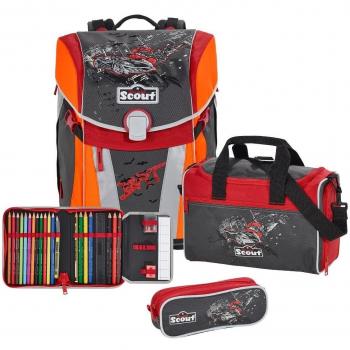 Scout Sunny Schulrucksack‑Set 4‑teil