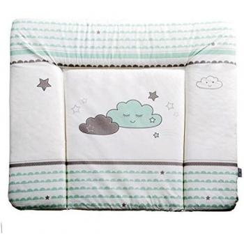 Roba Wickelauflage Happy Cloud 85 x 75 cm mit erhöhtem Rand für Babys Sicherheit