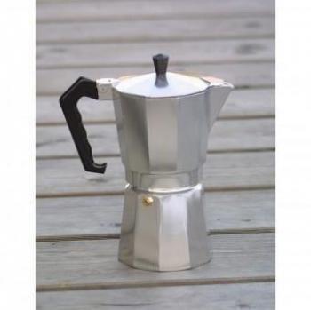 Relags Bellanapoli Espresso Maker with 9 Tasses Kanne, Silber