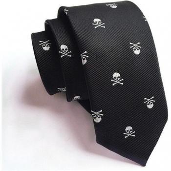 Corbata Estampada de Calavera para Hombre