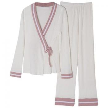 Maternity Cotton Sleepwear Top and Pants Set