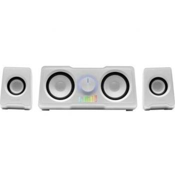Altavoces Gaming Mars Gaming MS22W, 2.2, Sonido DSP, 35W, Blanco