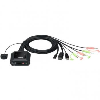 ATEN 2-Port KVM Switch USB-C DisplayPort 4K Ultra HD