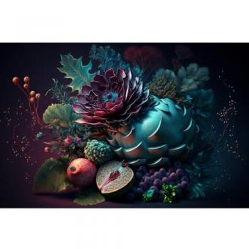 Peinture Imprimée Tropicale CEANOTHE 65x97 cm