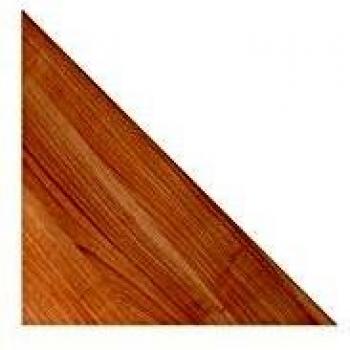 Stahlverkettungswinkel 80 cm × 80 cm – Nussbaum / Weiß