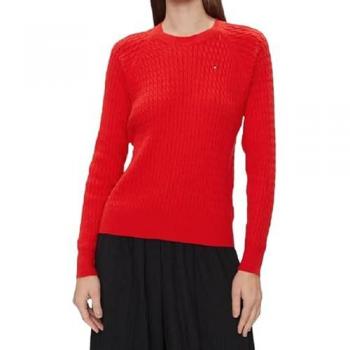 Jersey Tommy Hilfiger para mujer, cuello redondo, manga larga