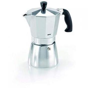 GEFU GE16080 Lucino Cafetière Italienne 6 Tasses – Gris/Aluminium