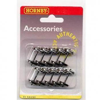 Hornby R8097 OO Gauge 12.6mm Diameter Metal 3 Hole Disk Wheels (Pack 10)