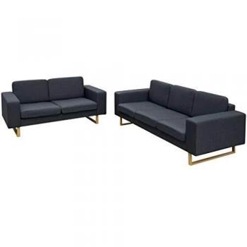Dark Grey Double/Triple Sofa Pack by vidaXL