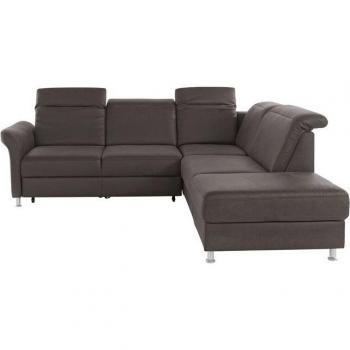 Ecksofa SIT & MORE Darwin L-Form (grau) B:249 cm T:221 cm – Sofabett mit Federkern