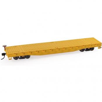 Trio de carro plano HO escala 52ft cama lisa color inmaculado 1:87 C8741DS