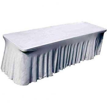 Tovaglia bianca rettangolare 244 cm