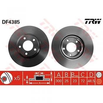 TRW DF4385 Dischi freno per Mazda 3