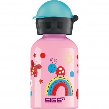 Aluminium‑Pink‑Kinder‑Trinkflasche mit Insekten‑Design – SIGG, 0,3 L, BPA‑frei
