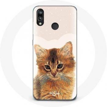 Huawei P20 Lite Case with Somali Cat Print